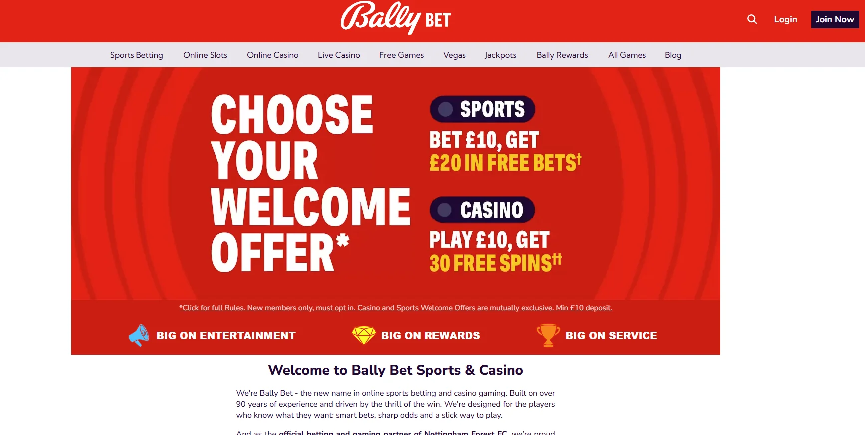 Bally Bet screenshot