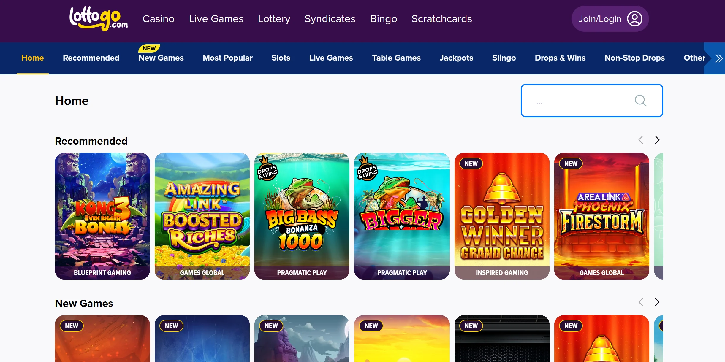 LottoGo Casino screenshot