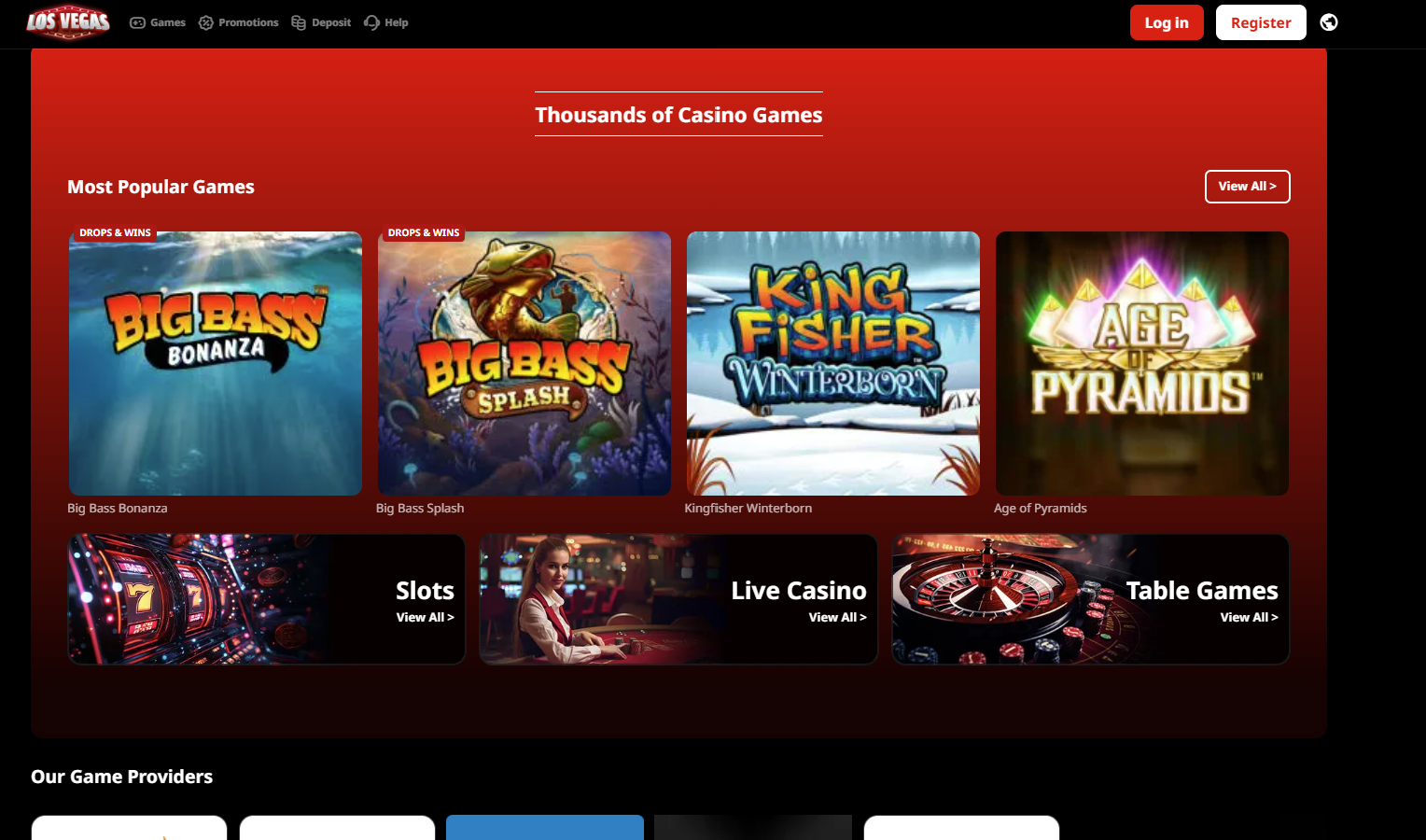Virgin Bet Casino screenshot
